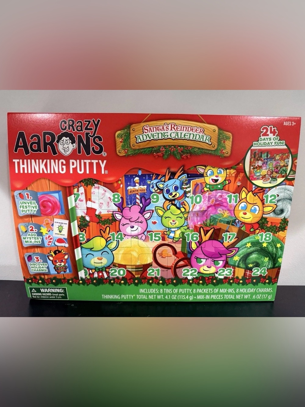 Crazy Aarons Thinking Putty Advent Calendar